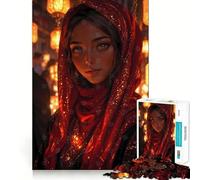 Amber Gaze︰ La hechicera de Las mil y una Noches,Rompecabezas de 1000 Piezas para Adultos Piensa,Entrena,Juega Cierre Seguro,sin Piezas Sueltas aliviar el estrés (38x52cm)