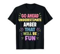 Amber Personalized Women's Gift Custom Amber Camiseta