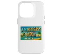 Ambergris Caye Belice Vintage Travel Souvenir Art Graphic Carcasa para iPhone 14 Pro