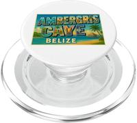 Ambergris Caye Belice Vintage Travel Souvenir Art Graphic PopSockets PopGrip para MagSafe