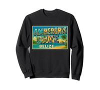 Ambergris Caye Belice Vintage Travel Souvenir Art Graphic Sudadera