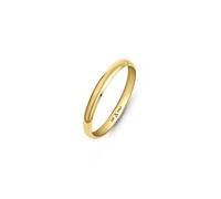 Amberta Alianza de Boda en Oro de 14 Quilates para Mujer y Hombre | Anillo Simple Auténtico Amarillo o Blanco | Anillo de Boda Pulido: Alianza en Oro Amarillo 2 mm Talla 14