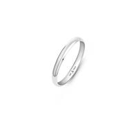 Amberta Alianza de Boda en Oro de 14 Quilates para Mujer y Hombre | Anillo Simple Auténtico Amarillo o Blanco | Anillo de Boda Pulido: Alianza en Oro Blanco 2 mm Talla 9
