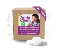 Ambi Clean pastillas descalcificadoras para cafeteras automáticas, 30 Tabletten Nachfüllpack