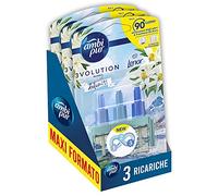 Ambi Pur 3Volution - Ambientador para ambiente, recarga para difusor eléctrico, fragancia Lenor para despertar primavera, 3 unidades