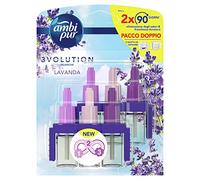 Ambi Pur 3Volution - Lavanda - Recarga desodorante para ambientes con difusor eléctrico de 40 ml, 3 fragancias diferentes para eliminar los olores