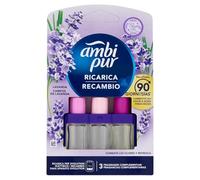 Ambi Pur 3Volution Recambio De Ambientador Eléctrico Lavanda, 3 Aromas Que Alternan Para Eliminar Olores
