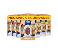 Ambipur Ambientador Para Baño, Elimina y Previede De Malos Olores En El Cuarto De Baño, Fragancia Atardecer en Menorca, Pack de 8 Unidades