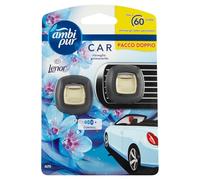 Ambi Pur Car Starter Kit ambientador para ambientes con clip despertar primavera para eliminar los olores desagradables del coche, 4 ml, 2 unidades