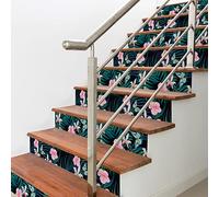 Ambiance - Adhesivo adhesivo para escaleras de azulejos de cemento Tropical Achocalla - Adhesivo adhesivo para escaleras de azulejos de cemento - 2 tiras de 28 x 98 cm