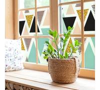 Ambiance - Adhesivo Adhesivo para Ventana antimirada, diseño de triángulos escandinavos, Adhesivo para Ventanas y Puertas de Ducha, 40 x 100 cm