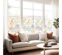 Ambiance - Adhesivo Adhesivo para Ventana antiojos Ocultos - Panal Chic - Adhesivo para Ventanas y Puertas de Ducha XL - 40 x 200 cm