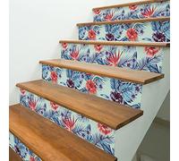 Ambiance - Adhesivo decorativo para escaleras de azulejos de cemento, 2 tiras de 33 x 115,5 cm