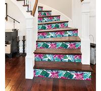 Ambiance - Adhesivo decorativo para escaleras de azulejos de cemento, 2 tiras de 37 x 129,5 cm