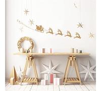 Ambiance - Adhesivo decorativo para Navidad (30 x 65 cm), diseño de Navidad