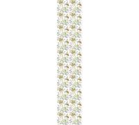 Ambiance - Adhesivo decorativo para papel pintado (1 rollo de 300 x 60 cm), diseño de flores verdes