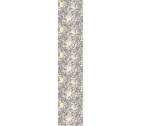 Ambiance - Adhesivo decorativo para papel tapiz (no tejido prepegado), diseño de flores, color rosa y peonías, color gris