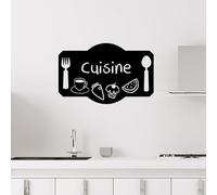 Ambiance - Adhesivo decorativo para pared (15 x 25 cm), color negro