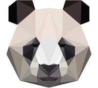 Ambiance - Adhesivo decorativo para pared, 30 x 30 cm, para dormitorio, dormitorio infantil y salón Origami Panda