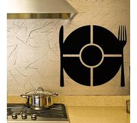 Ambiance - Adhesivo decorativo para pared (30 x 35 cm), color negro