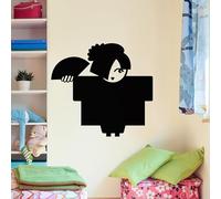 Ambiance - Adhesivo decorativo para pared (30 x 35 cm), color negro