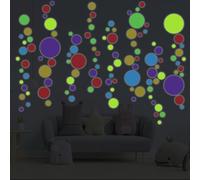 Ambiance - Adhesivo decorativo para pared (40 x 30 cm), diseño de puntos fluorescentes