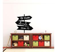Ambiance - Adhesivo decorativo para pared (50 x 50 cm), color negro