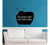 Ambiance - Adhesivo decorativo para pared (55 x 55 cm), color negro