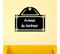 Ambiance - Adhesivo decorativo para pared (55 x 75 cm), color negro