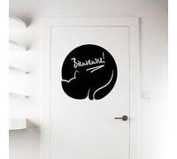 Ambiance - Adhesivo decorativo para pared, diseño de gato, 75 x 75 cm, color negro