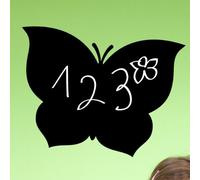 Ambiance - Adhesivo decorativo para pared, diseño de mariposas, 65 x 90 cm, color negro