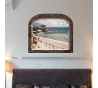 Ambiance - Adhesivo decorativo para pared, efecto 3D, 45 x 50 cm, diseño de trompas de Córcega
