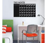 Ambiance - Adhesivo decorativo para pizarra (50 x 75 cm), color negro