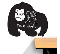 Ambiance - Adhesivo decorativo para pizarra (75 x 90 cm), color negro