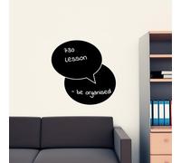 Ambiance - Adhesivo decorativo para pizarra (90 x 90 cm), color negro