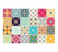Ambiance Azulejos Agostina Azulejos - Adhesivo decorativo para cocina y cuarto de baño, 24 pegatinas de 15 x 15 cm