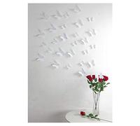 Ambiance-Live Pegatinas de Pared, Blanco, Kit de 12 Stickers