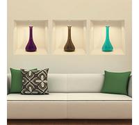 Ambiance Pegatina efecto 3D Jarrón 30 x 90 cm