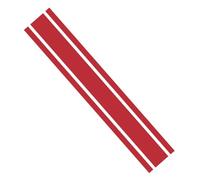 Ambiance - Pegatina para campana de coche, diseño de rayas, color rojo cereza, 1 pieza de 124 cm