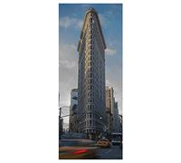 Ambiance Sticker 3D Door Mural City Art Sticker, Home Creative DIY, Peel and Stick, Papel Autoadhesivo y calcomanía de Vinilo extraíble, New York Flat Iron 204 x 83 cm