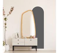 Ambiance Sticker Adhesivo de Arco de Arte Moderno y Sencillo para Sala de Estar, Papel Pintado Bohemio Grande para Decorar Dormitorio - L58 x H140 cm - Gris Oscuro