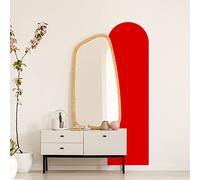 Ambiance Sticker Adhesivo de Arco de Arte Moderno y Sencillo para Sala de Estar, Papel Pintado Bohemio Grande para Decorar Dormitorio - L58 x H100 cm - Tomate Rojo