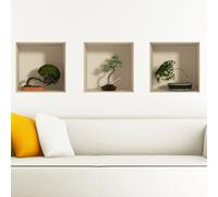 Ambiance Sticker Adhesivos de vinilo con efecto 3D, modelo 6, 30 x 90 cm