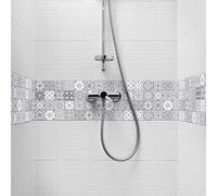Ambiance Sticker col-frise-RV-A0106_30x30cm Pegatinas de Pared, Vinilo, Nuance de Gris Lia, 30 x 30 cm