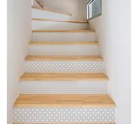 Ambiance Sticker col-stairs-ROS-B092_30x105cmX3 Pegatinas de Pared, Acrílico, Oskar, 6 Bandes de 15 x 105 cm