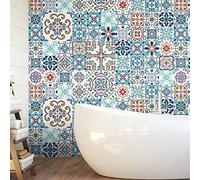 Ambiance Sticker col-tiles-JER-A004_15x15cm Pegatinas de Pared, Cartón, Antibes, 60 Stickers de 15 x 15 cm