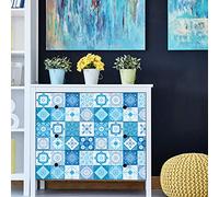 Ambiance Sticker col-tiles-mob-RJ-A750_20x20cm Pegatina de Pared, Vinilo, Modelo 7, H120 x L200 cm, 2 Unidades