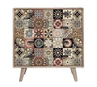 Ambiance Sticker col-tiles-mob-RJ-A753_10x10cm Pegatina de Pared, Vinilo, Modelo 8, H60 x L100 cm