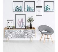 Ambiance Sticker col-tiles-mob-RJ-A754_10x10cm Pegatinas para Muebles, Vinilo, Modelo 5, H40 x L60 cm