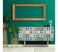 Ambiance Sticker col-tiles-mob-RJ-A908_10x10cm Pegatina de Pared, Vinilo, Modelo 4, H60 x L100 cm